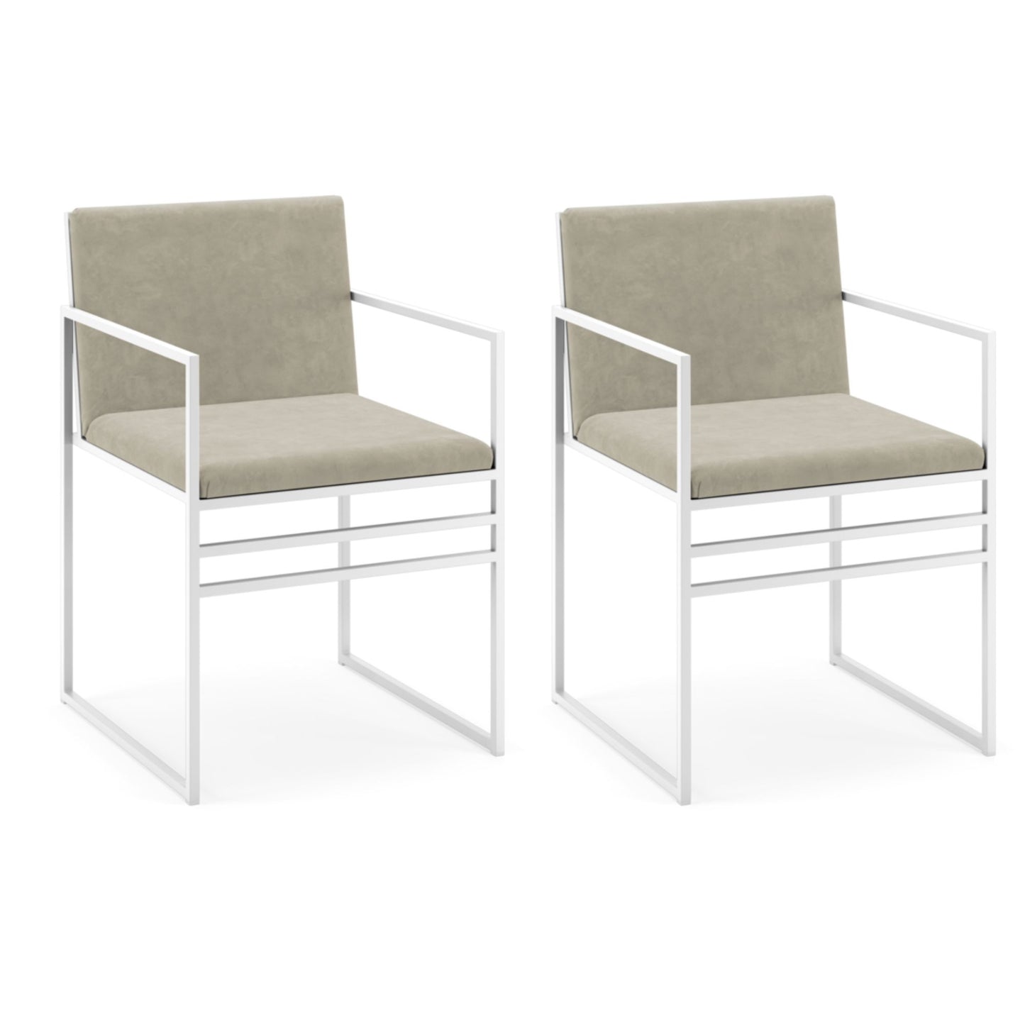 SET 2 Silla terciopelo marsella soporte