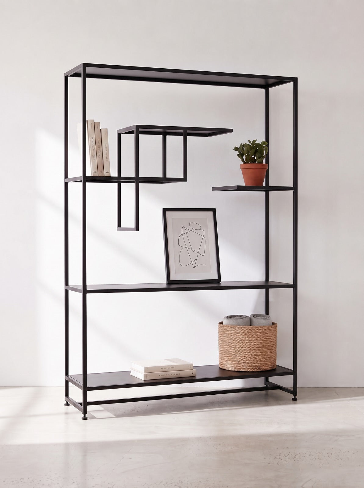 Estante Ginebra Negro frontal