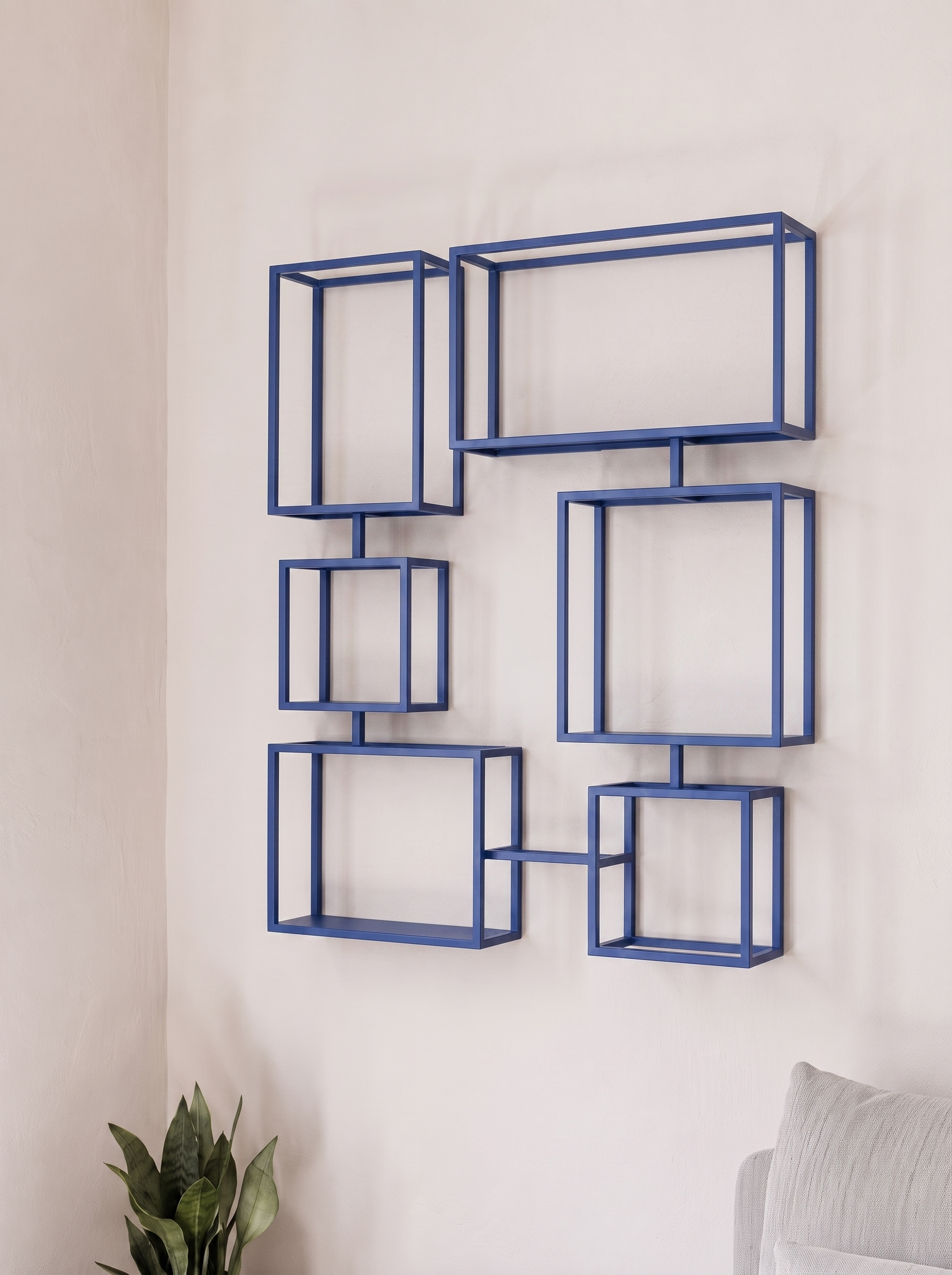 Repisa Enzo Azul sin decorativos