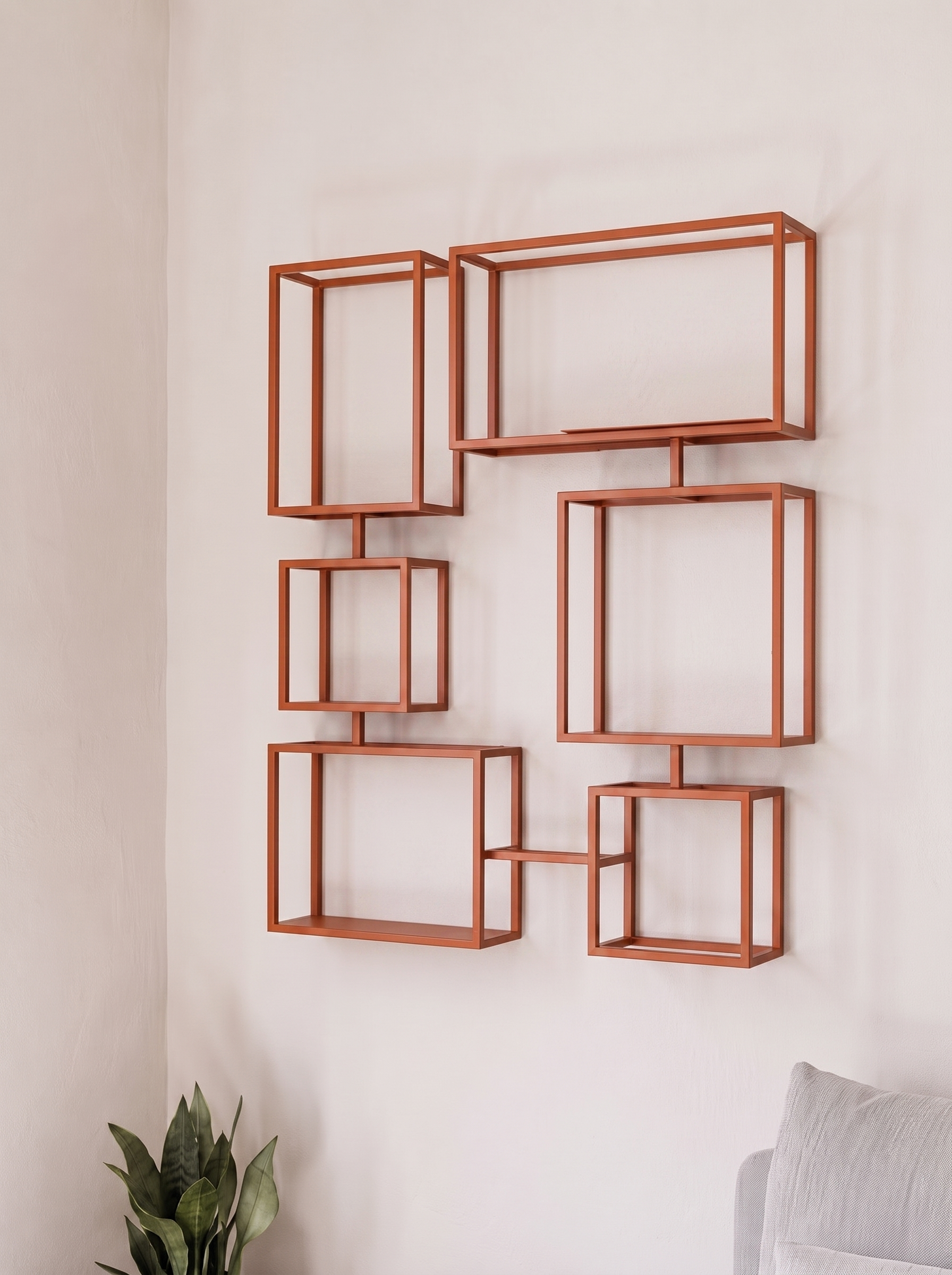 Repisa Enzo Naranja sin decorativos