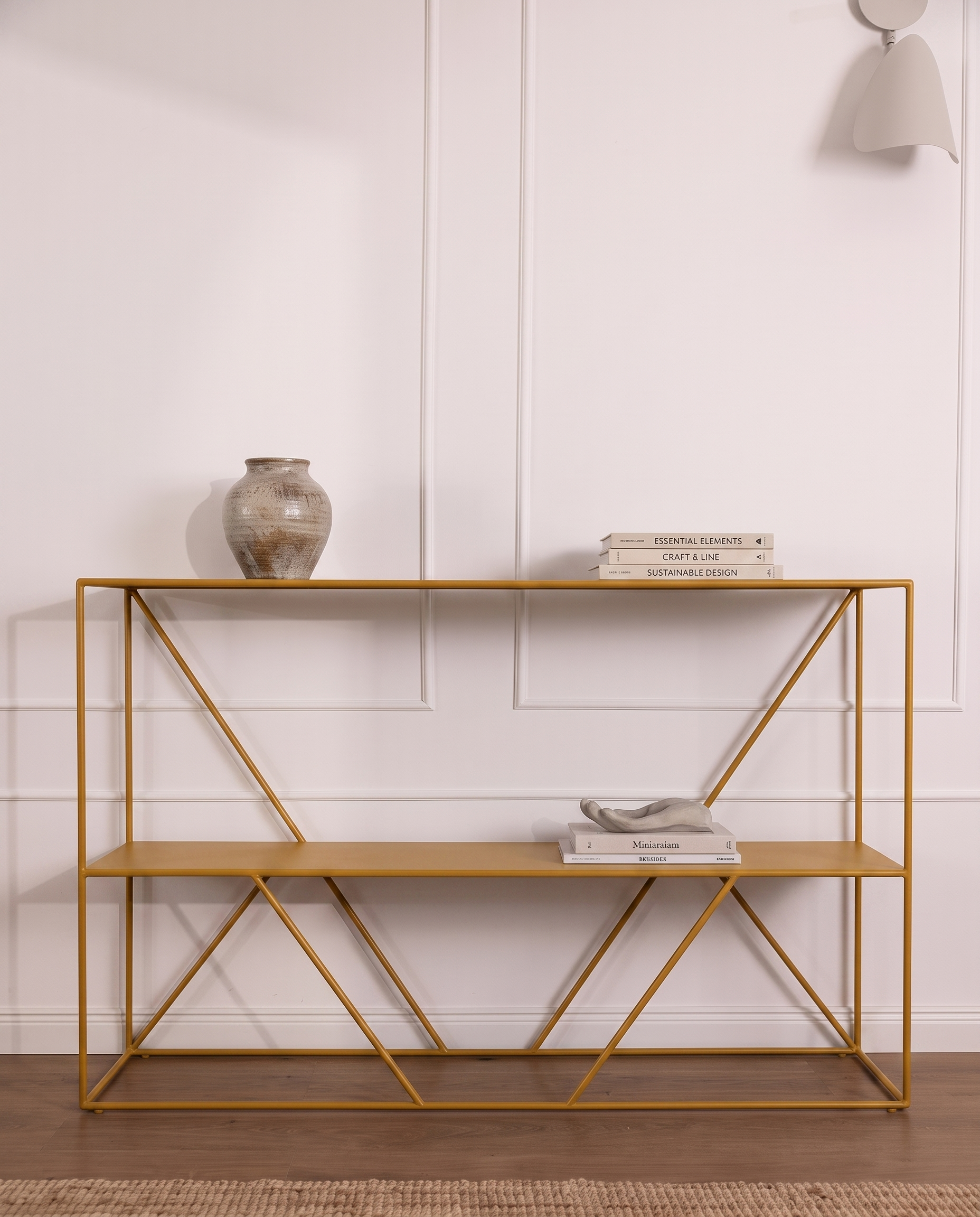 Credenza Varen Amarillo con decorativos