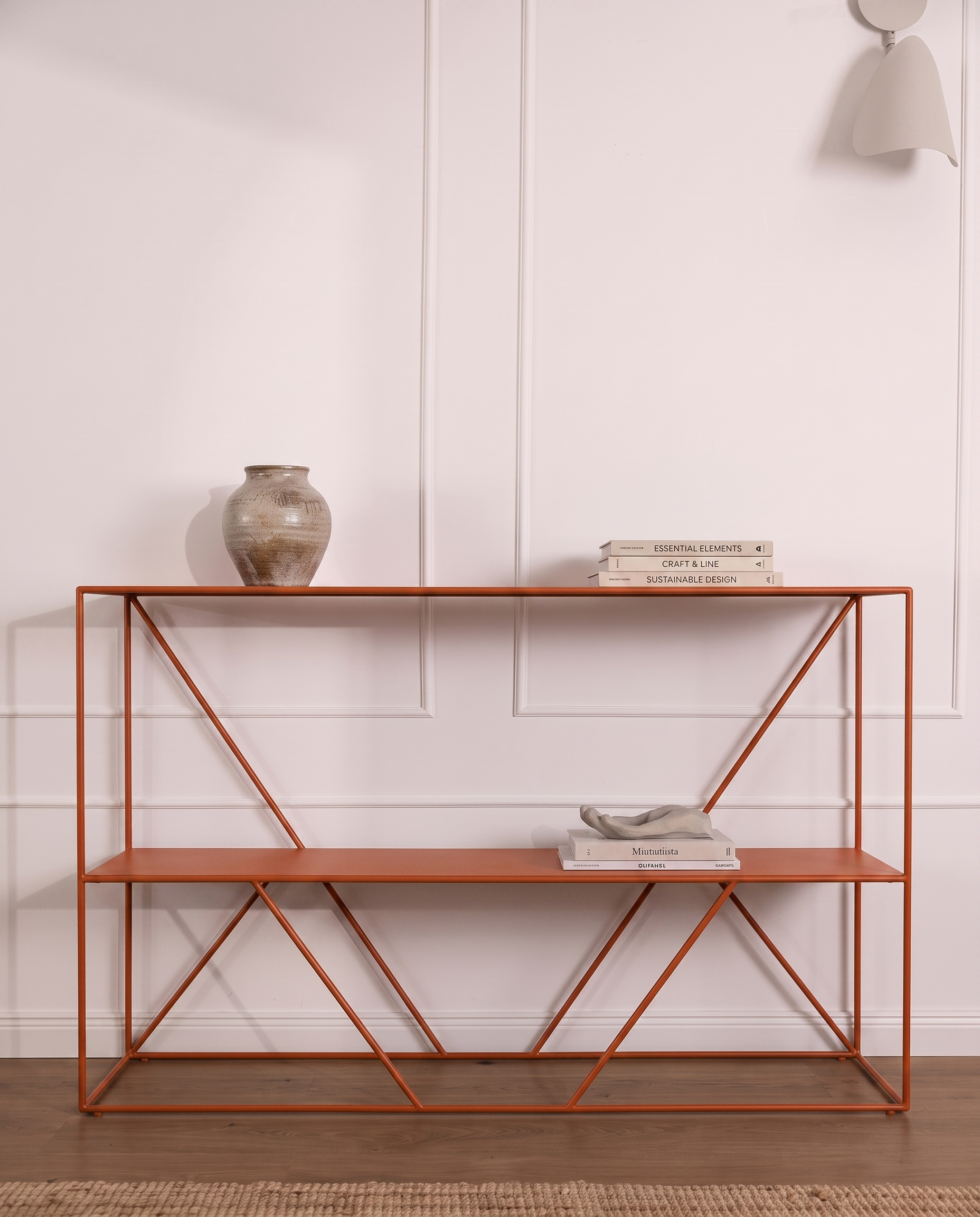 Credenza Varen Naranja con decorativos