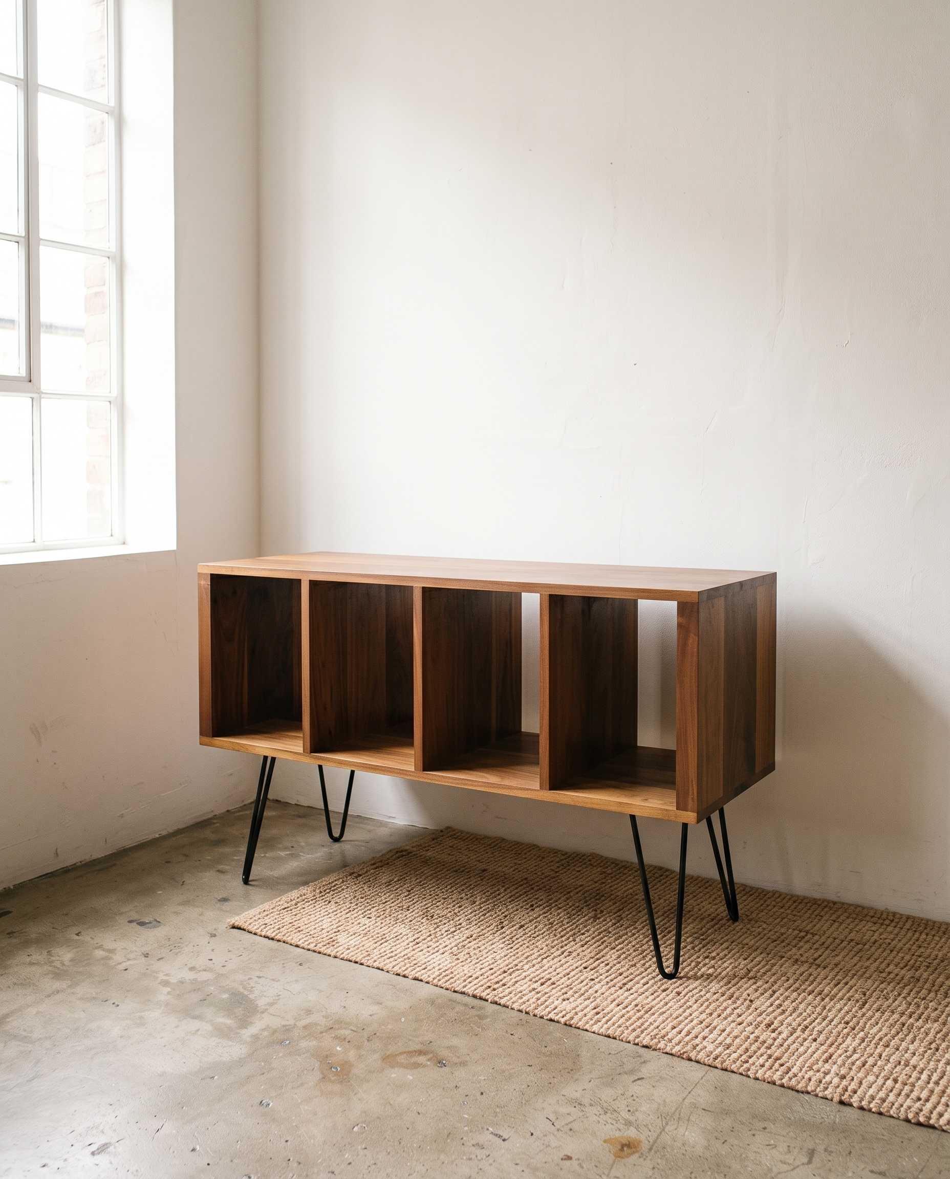 Credenza Baco TZALAM junto a ventana sin decorativos