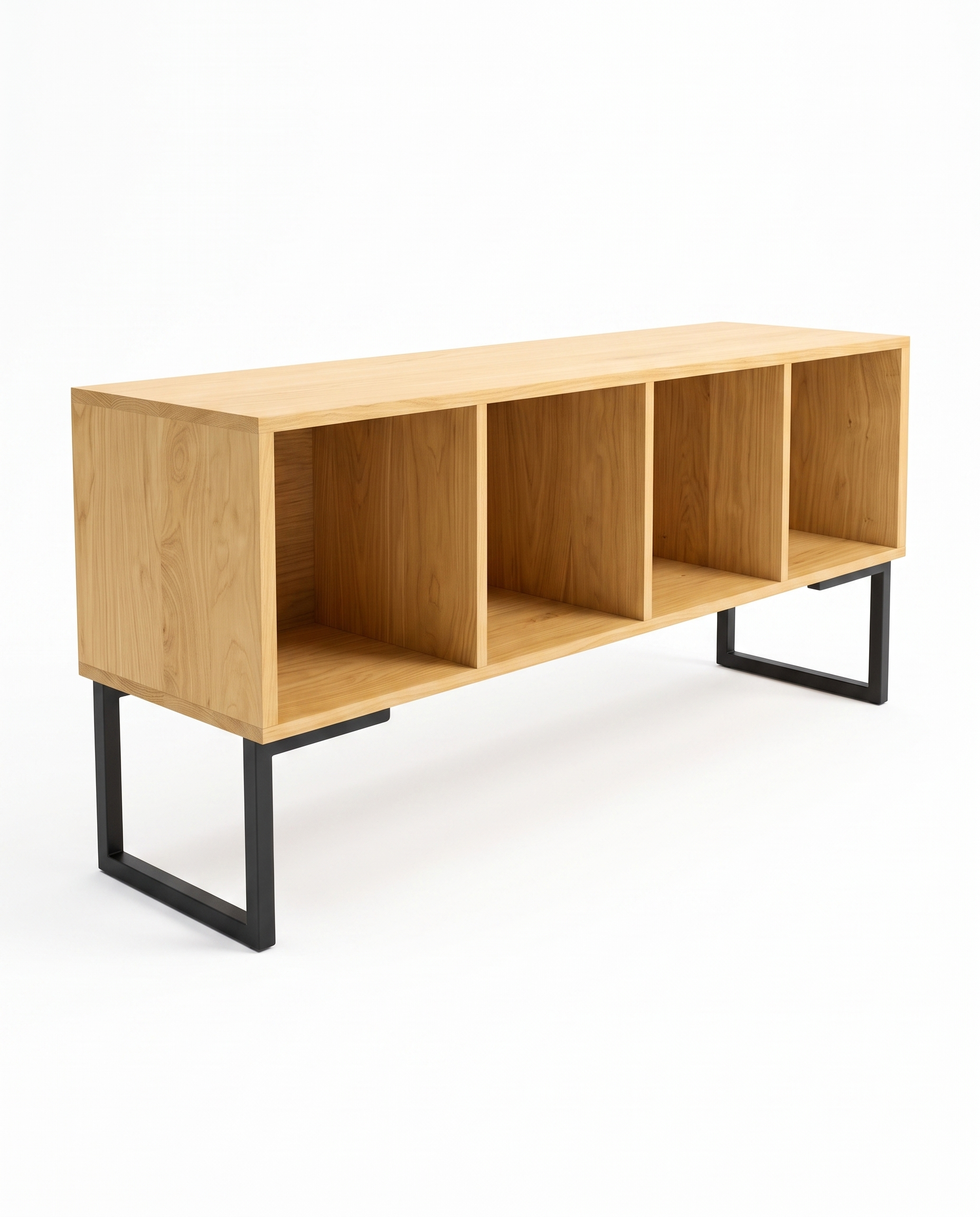 Credenza Eros Encino fondo blanco