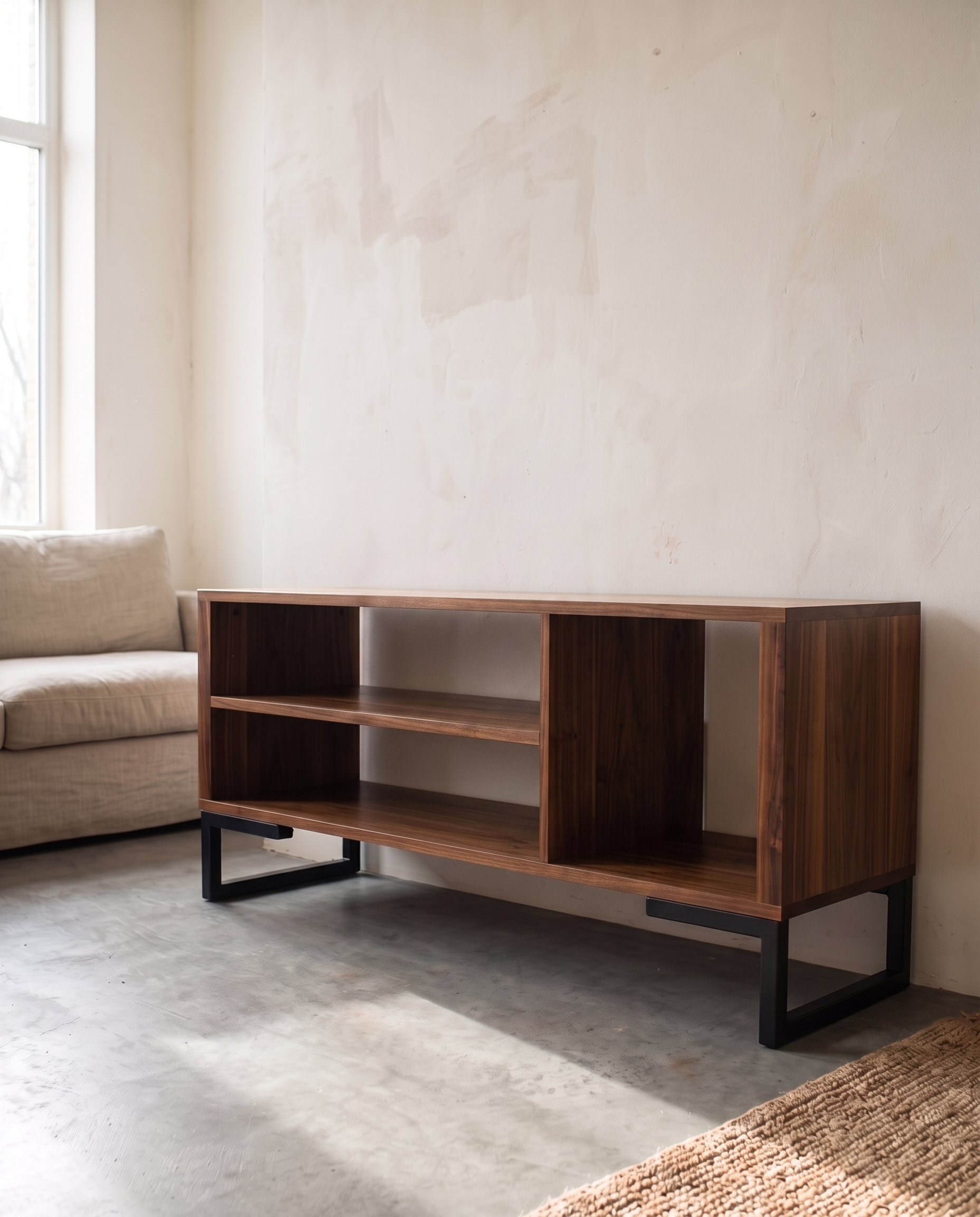 Credenza Febo Tzalam en espacio minimalista sin productos
